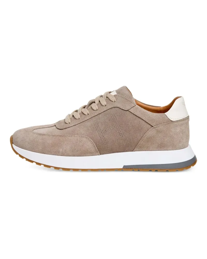 Hackett Rapid Chad Sneakers mit perforiertem Logo - Nude Nude