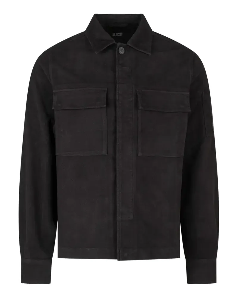 C.P. Company moleskin overshirt - Schwarz Schwarz
