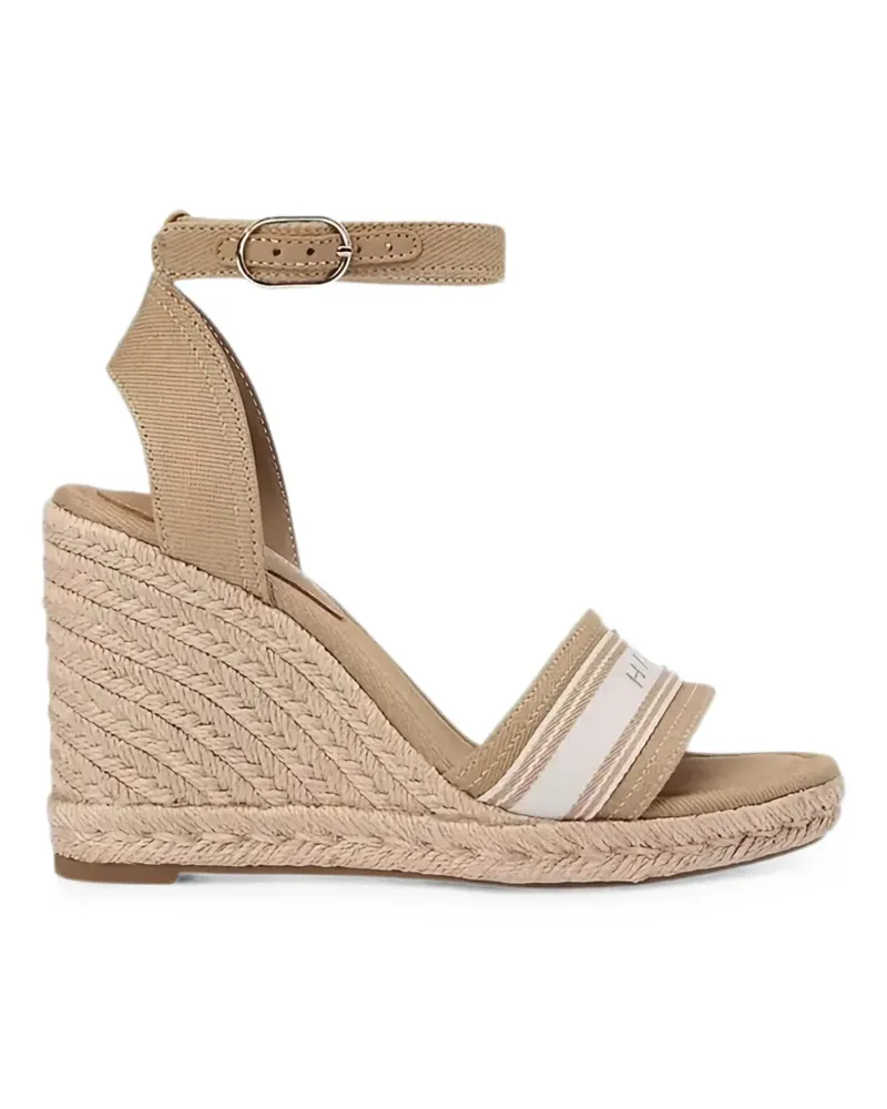 Tommy Hilfiger Wedge-Espadrilles mit Gurtband - Nude Nude