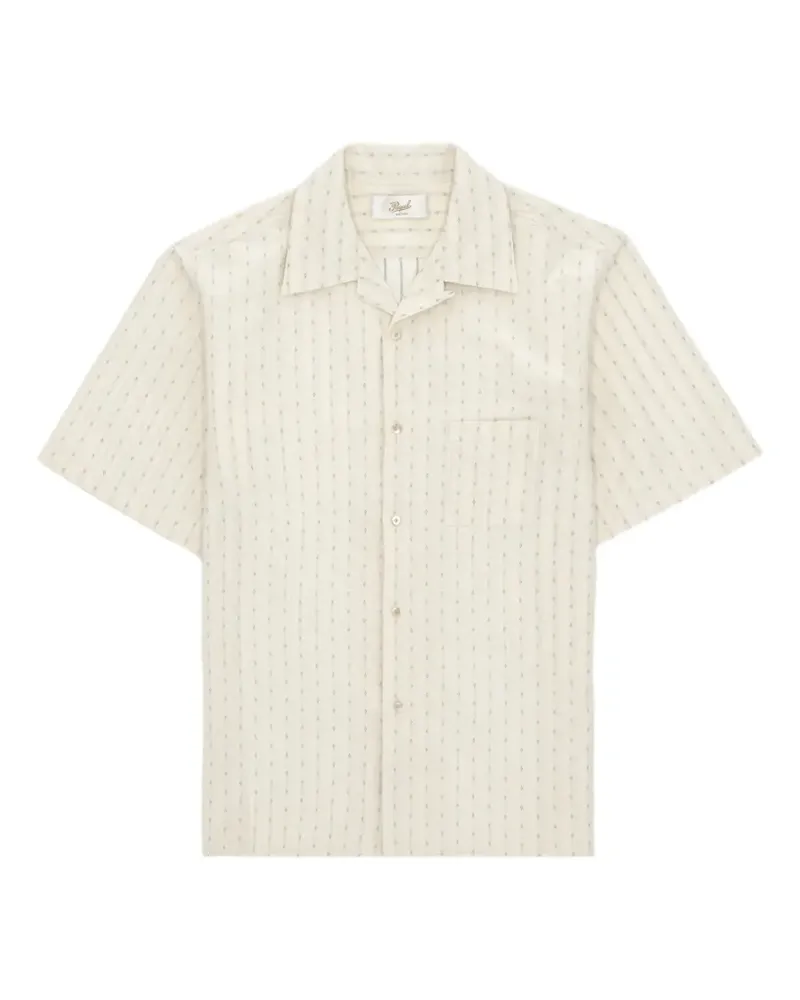 Fortela open collar striped shirt - Nude Nude