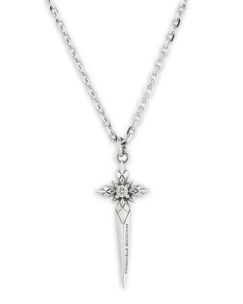 Emanuele Bicocchi Stella Ventis dagger necklace - Silber Silber