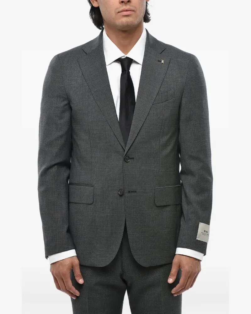 Corneliani Karierter Anzug - Grau Grau