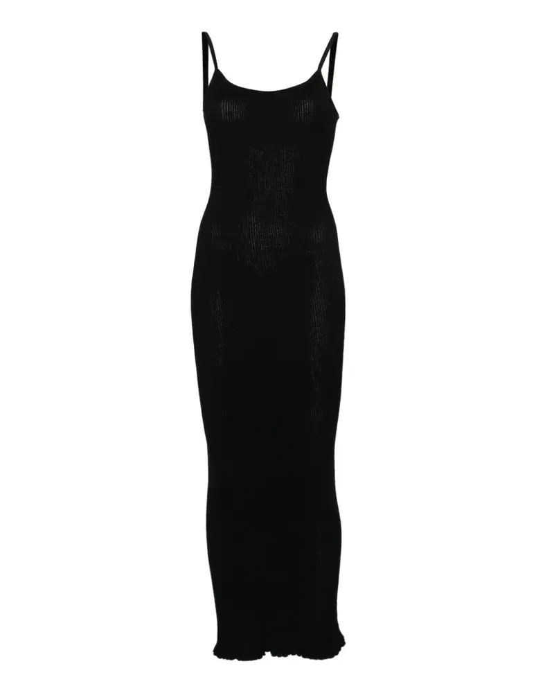 Erika Cavallini spaghetti-strap midi dress - Schwarz Schwarz