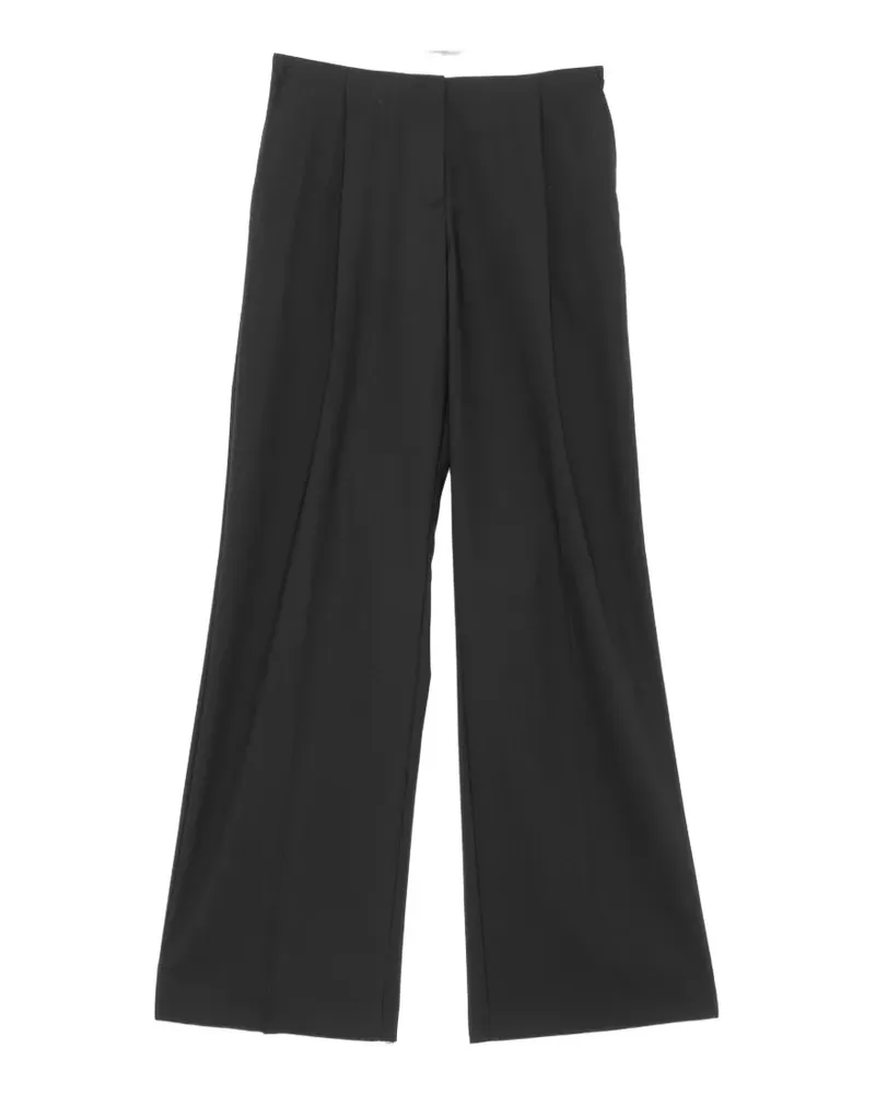 Karl Lagerfeld logo-waistband trousers - Schwarz Schwarz