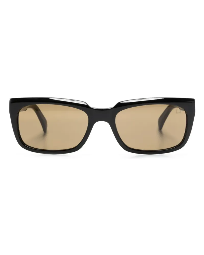 Dunhill Sonnenbrille mit eckigem Gestell - Schwarz Schwarz