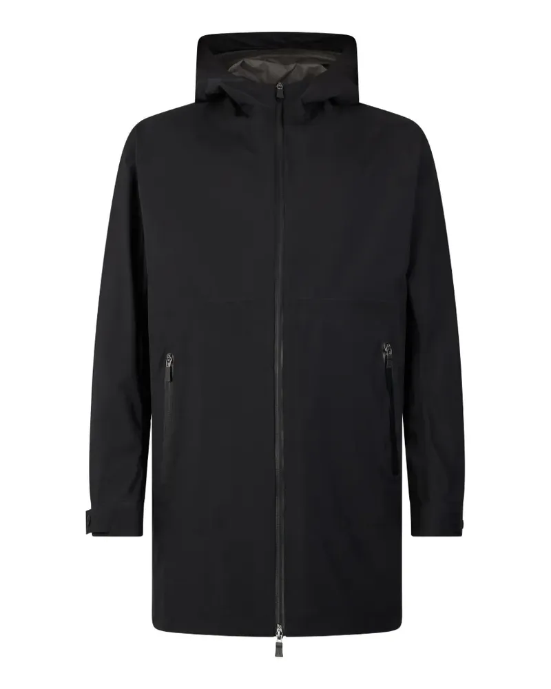 Herno zip-up hooded parka - Schwarz Schwarz