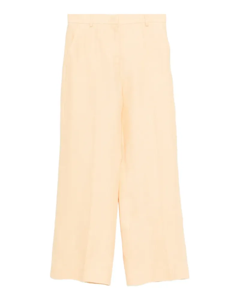 Max Mara Plissierte Hose - Gelb Gelb