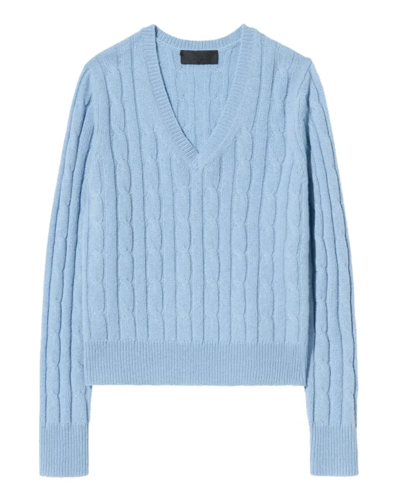 Nili Lotan Camelia cable-knit sweater - Blau Blau