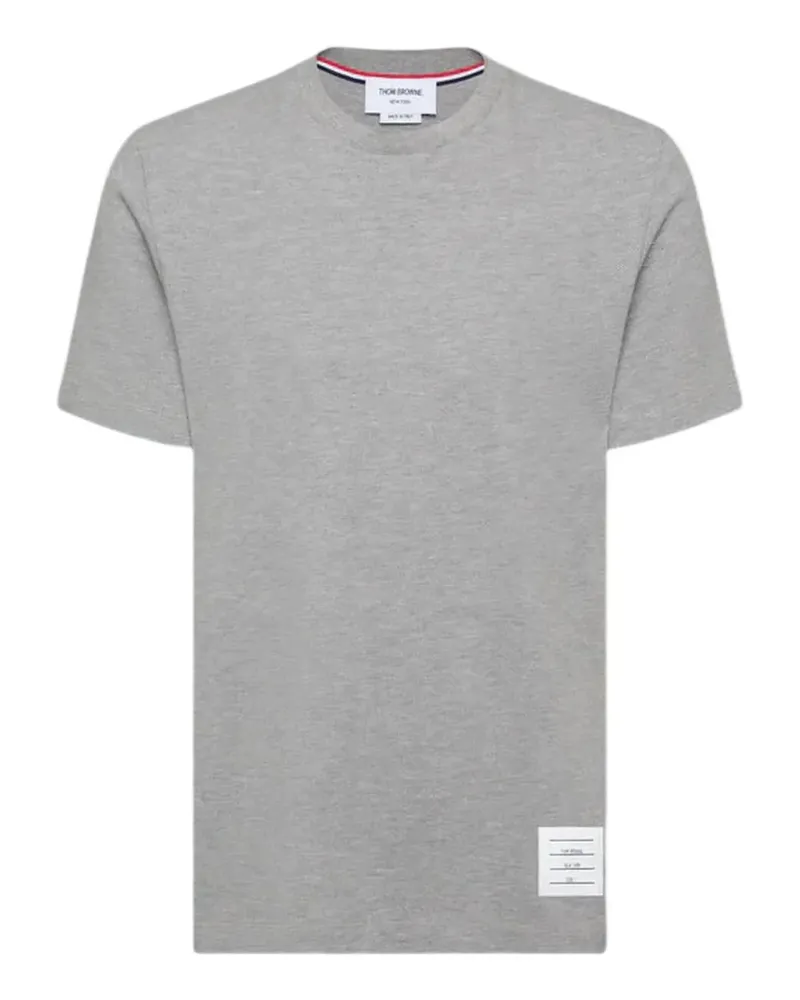 Thom Browne T-Shirt mit Streifendetail - Grau Grau