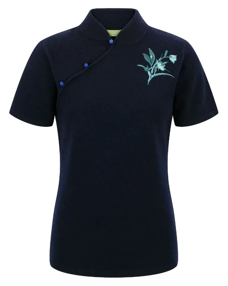 Shanghai Tang Qipao Oberteil - Blau Blau