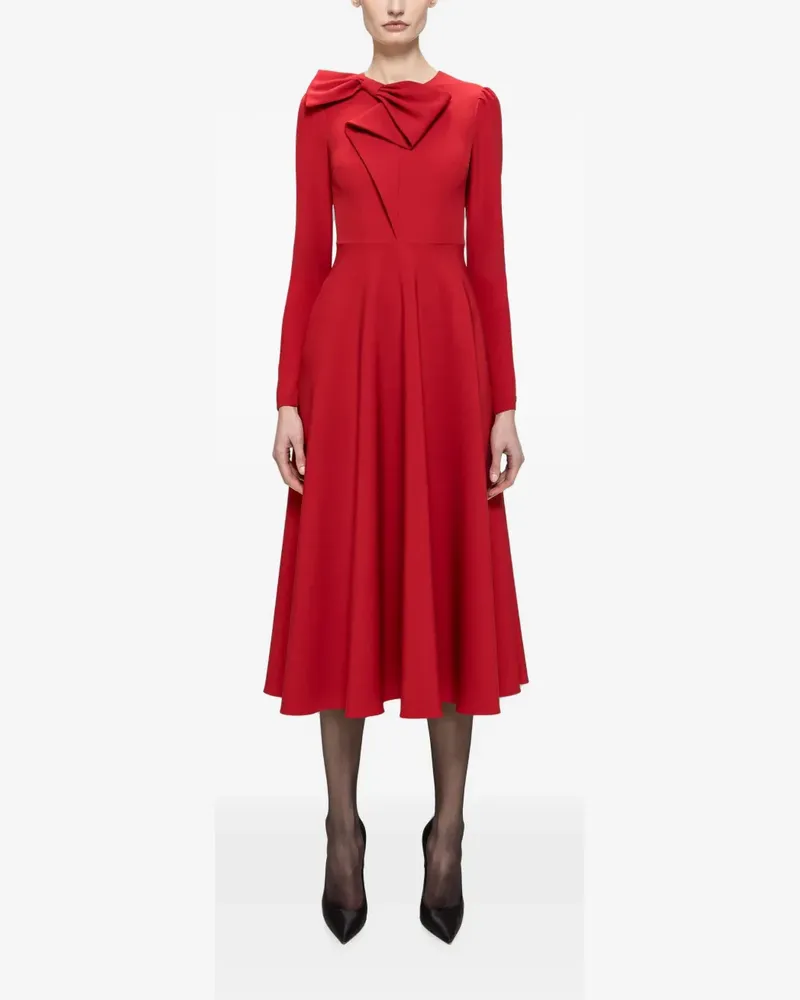 NISSA A-line midi dress - Rot Rot