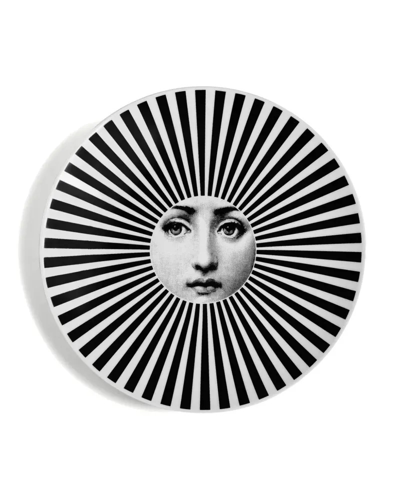 Fornasetti Tema e Variazioni Nr.247 Wandteller - Schwarz Schwarz