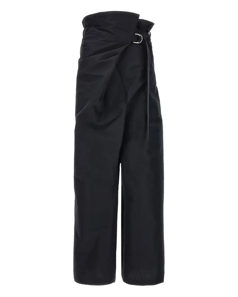 Issey Miyake Hose mit elastischem Bund - Schwarz Schwarz