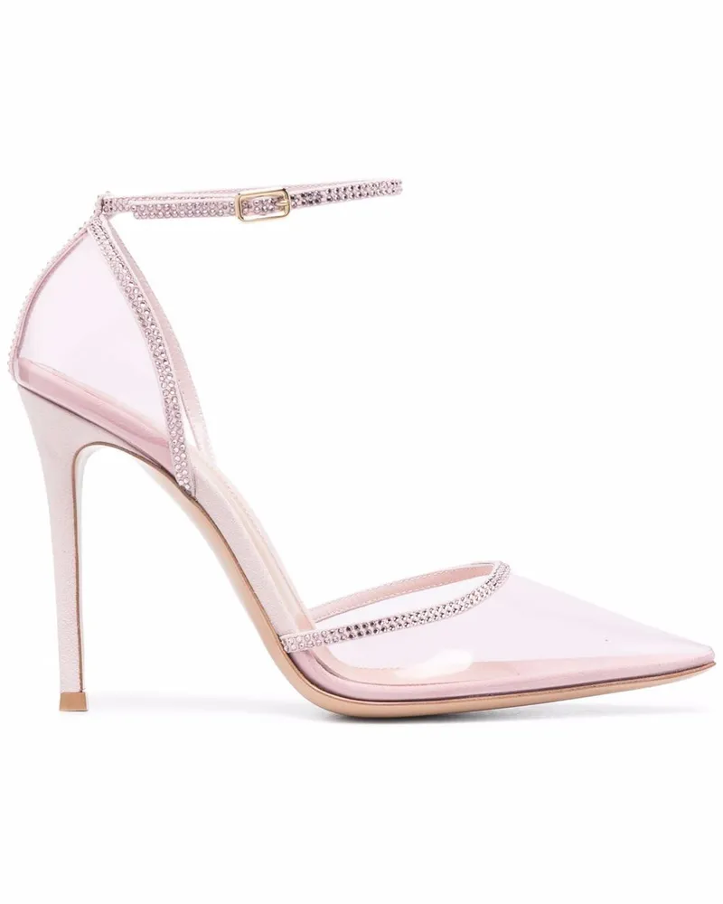 Gianvito Rossi Pumps im d'Orsay-Stil - Rosa Rosa