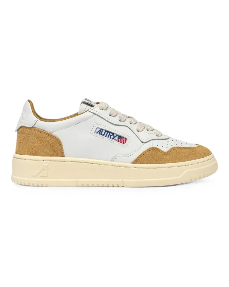 AUTRY Perforierte Sneakers mit Wildledereinsätzen - Nude Nude