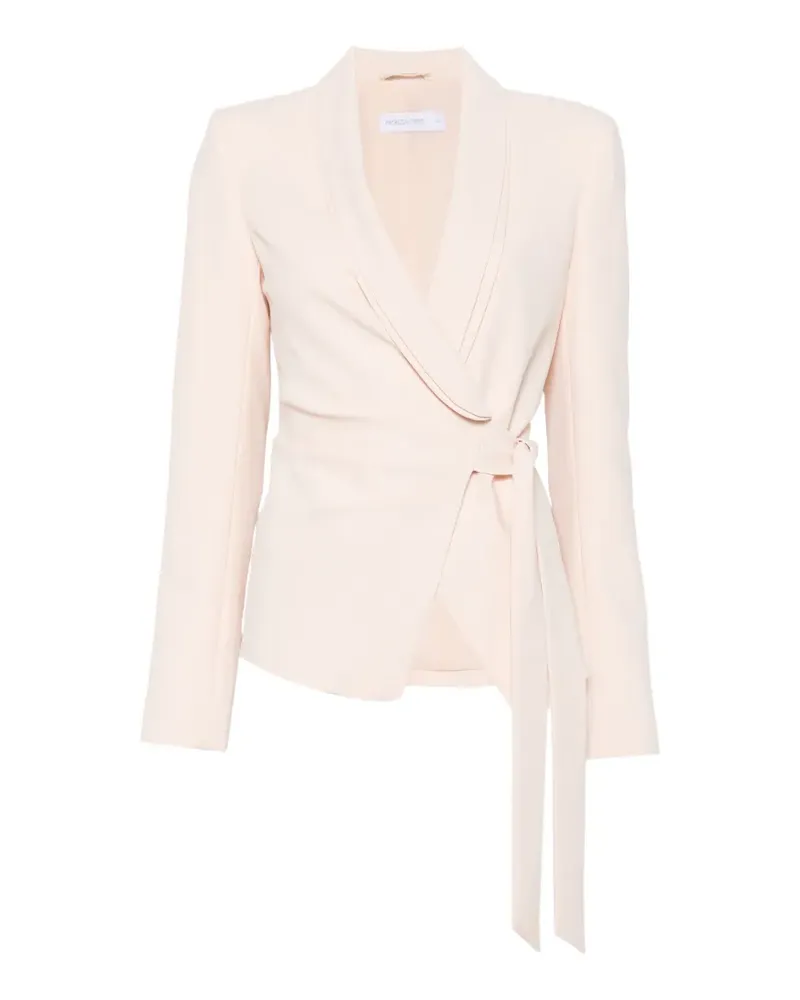 Patrizia Pepe long-sleeve belt blazer - Rosa Rosa