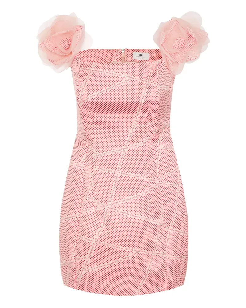 Elisabetta Franchi Minikleid aus Duchess-Satin - Rosa Rosa