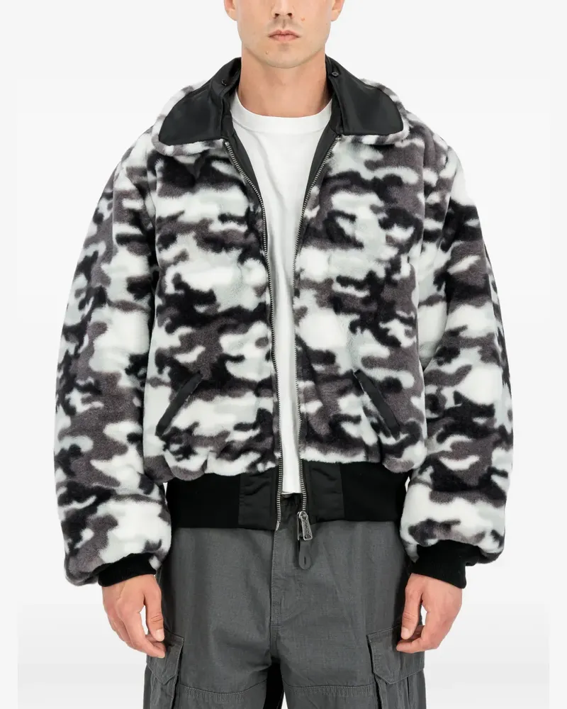Alpha Industries B-15 Reversible II UV Bomberjacke - Schwarz Schwarz