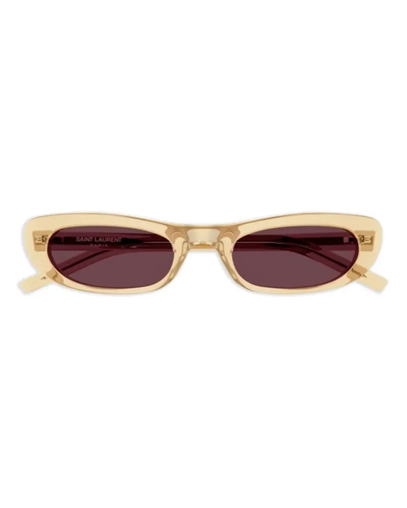Saint Laurent Sonnenbrille mit Cat-Eye-Gestell - Nude Nude