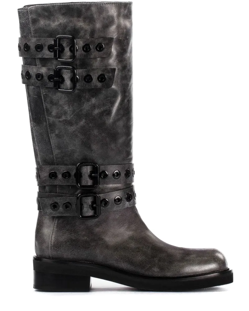 Le Silla Harley Stiefel 50mm - Schwarz Schwarz