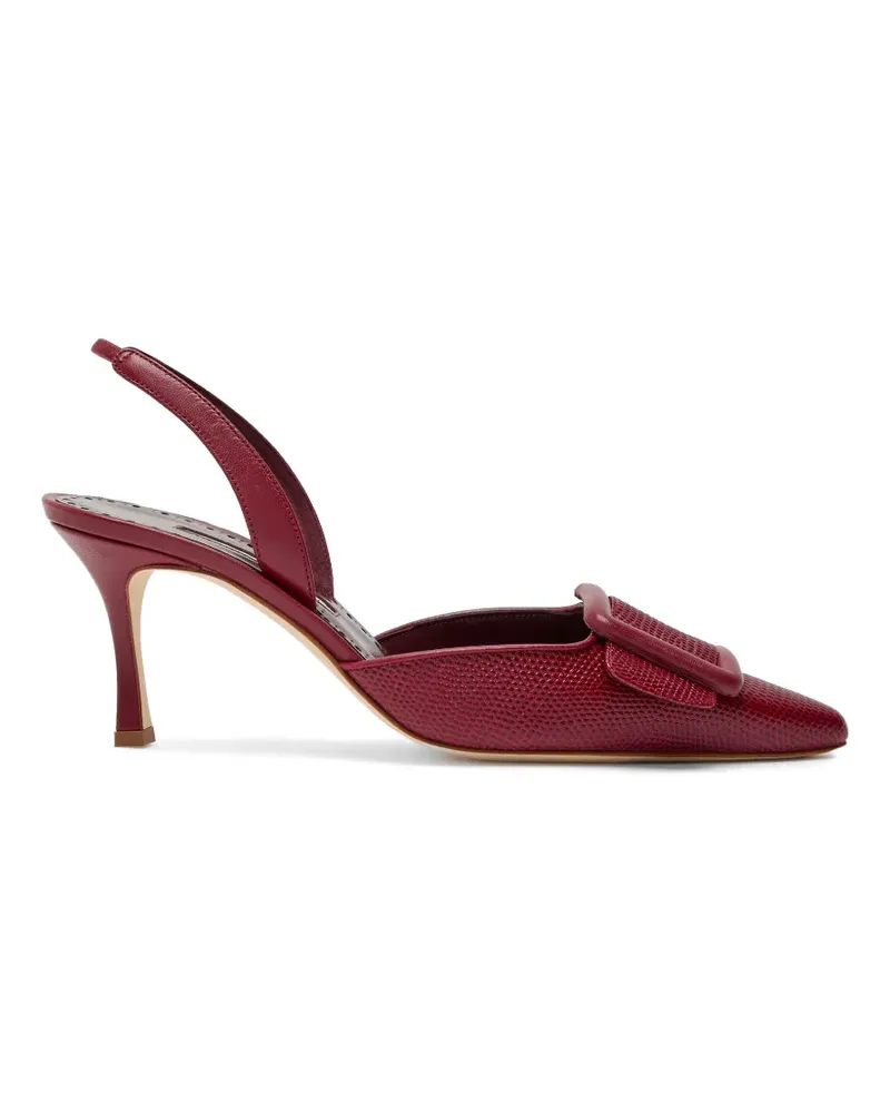 Manolo Blahnik Mayslibi Pumps mit Schnallendetail - Rot Rot