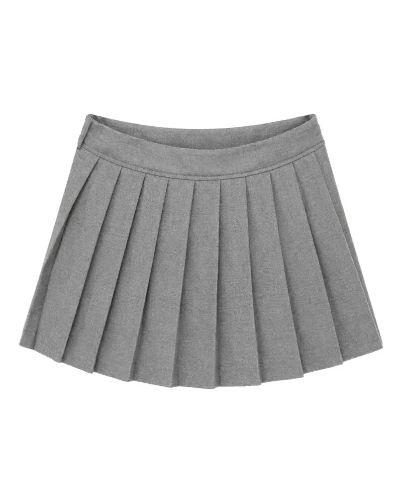 nine:inthe:morning Blair Minirock mit Falten - Grau Grau