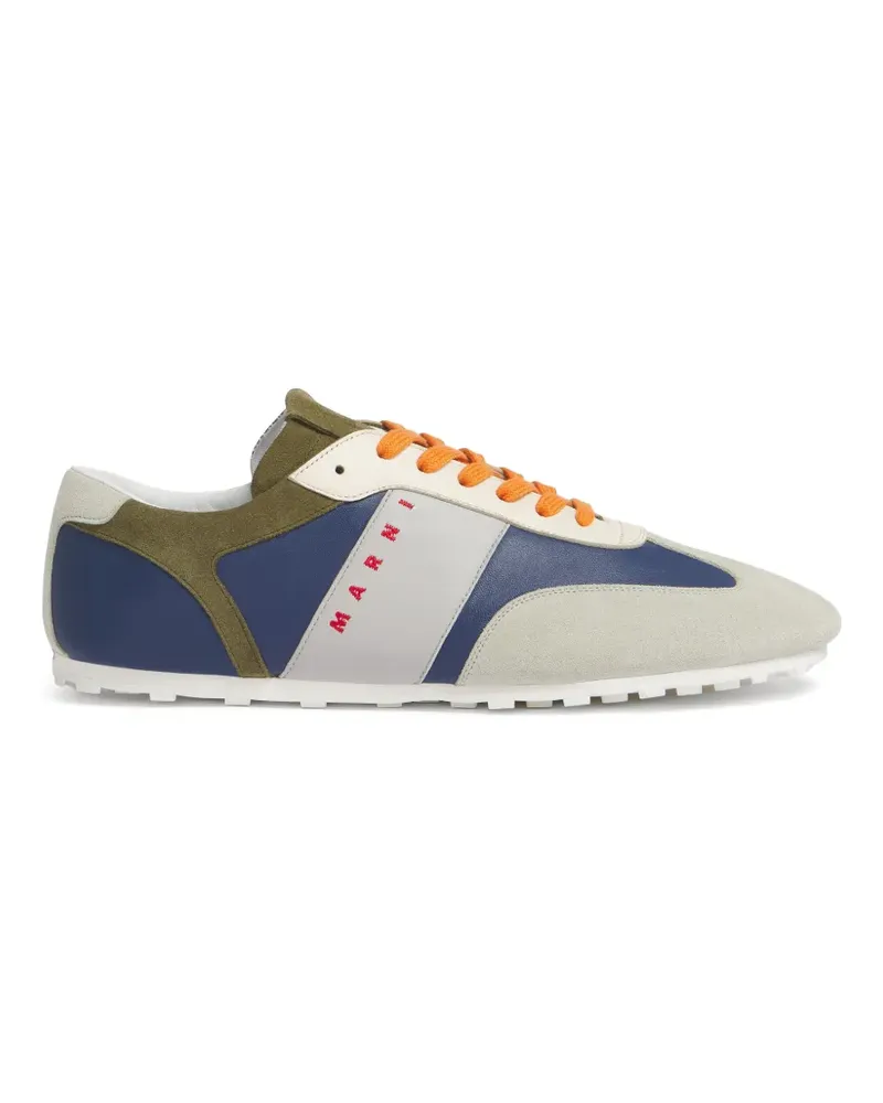 Marni Sneakers mit Wildlederbesatz - Nude Nude