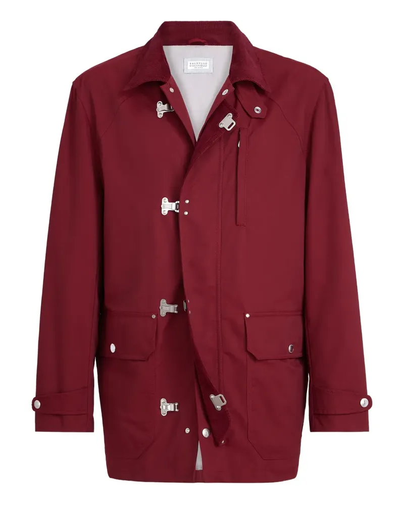 Brunello Cucinelli Jacke mit Cordkragen - Rot Rot