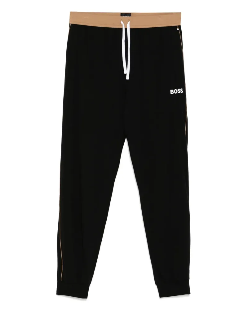 HUGO BOSS Jogginghose mit Logo-Print - Schwarz Schwarz