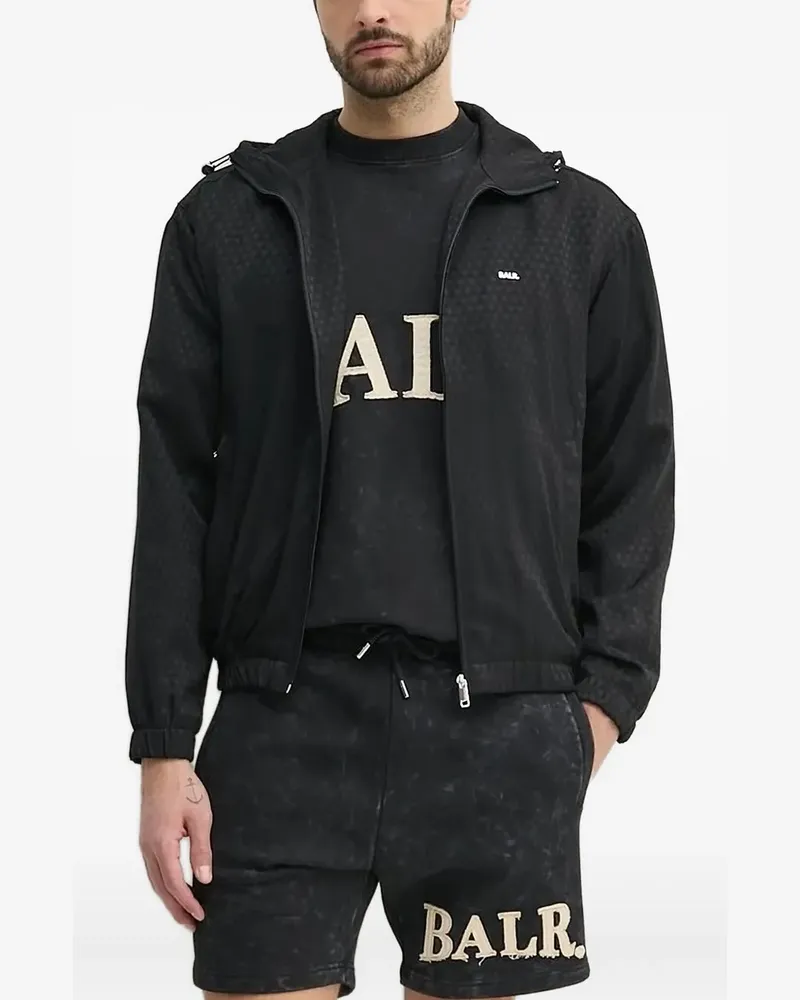 BALR. Kapuzenjacke mit Reißverschluss - Schwarz Schwarz