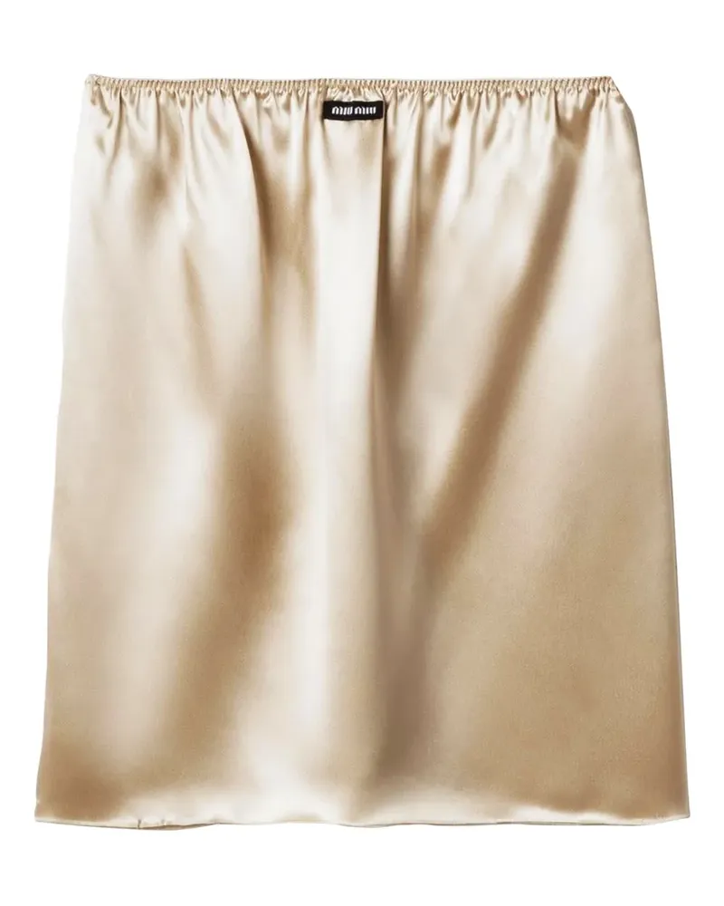 Miu Miu Rock aus Satin - Nude Nude