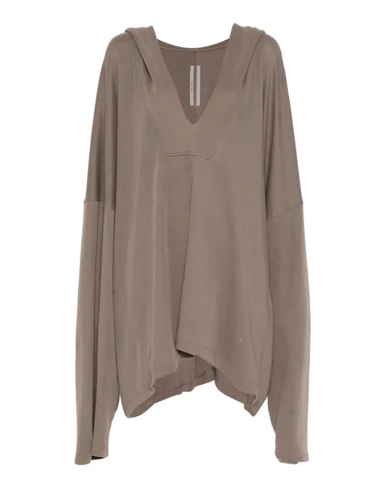 Rick Owens Langärmeliger Hoodie - Braun Braun