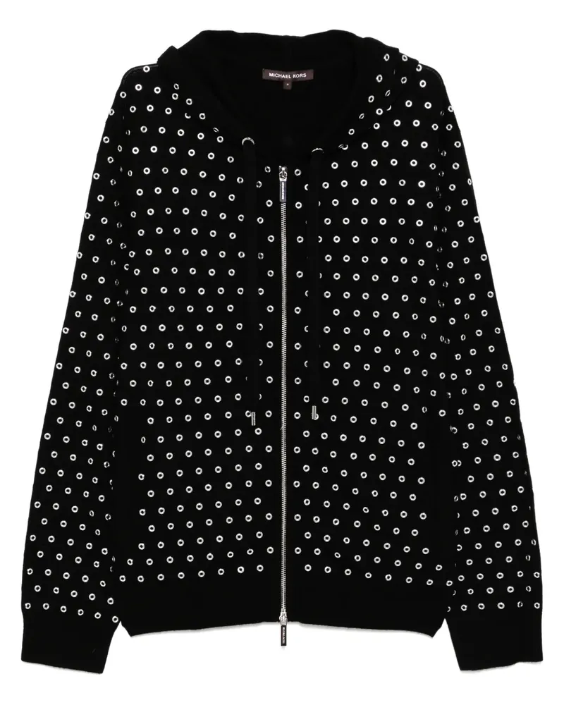 Michael Kors Kapuzenjacke mit Reißverschluss - Schwarz Schwarz