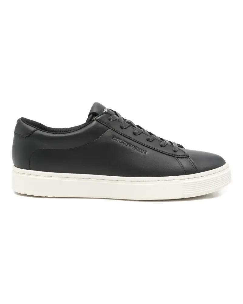 Emporio Armani lace-up sneakers - Schwarz Schwarz