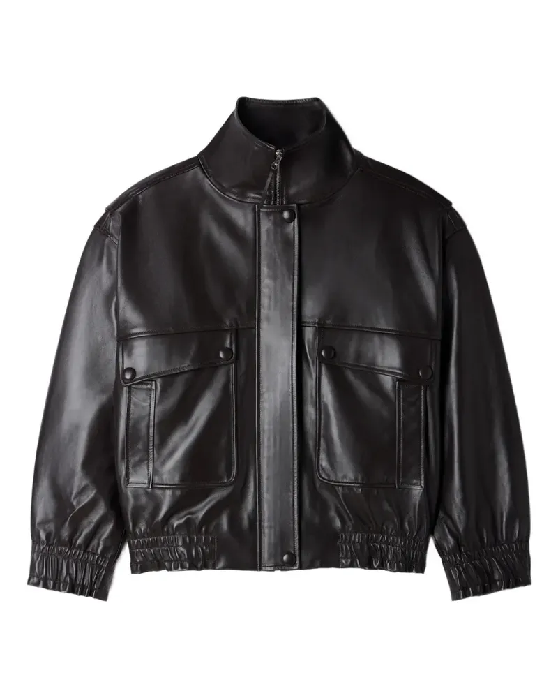 Sandro leather jacket - Schwarz Schwarz
