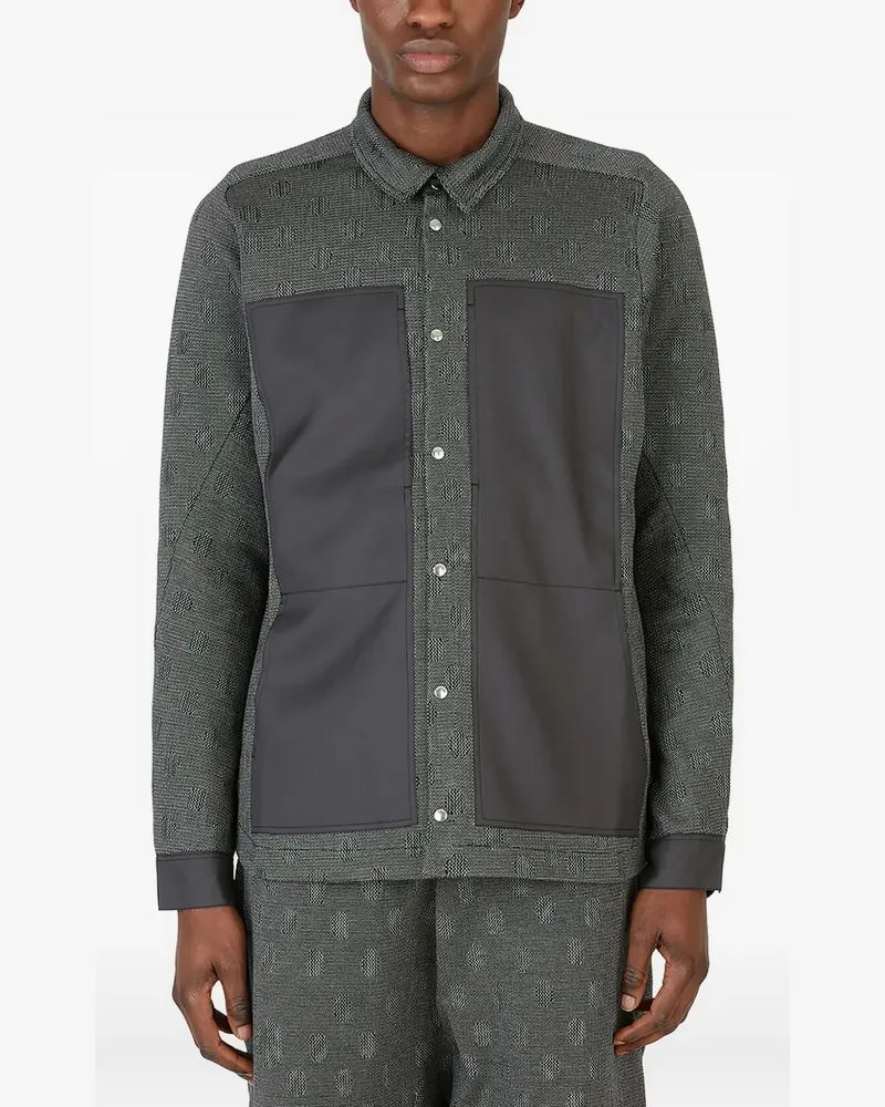 BYBORRE Sweatshirt mit Kontrasteinsätzen - Grau Grau