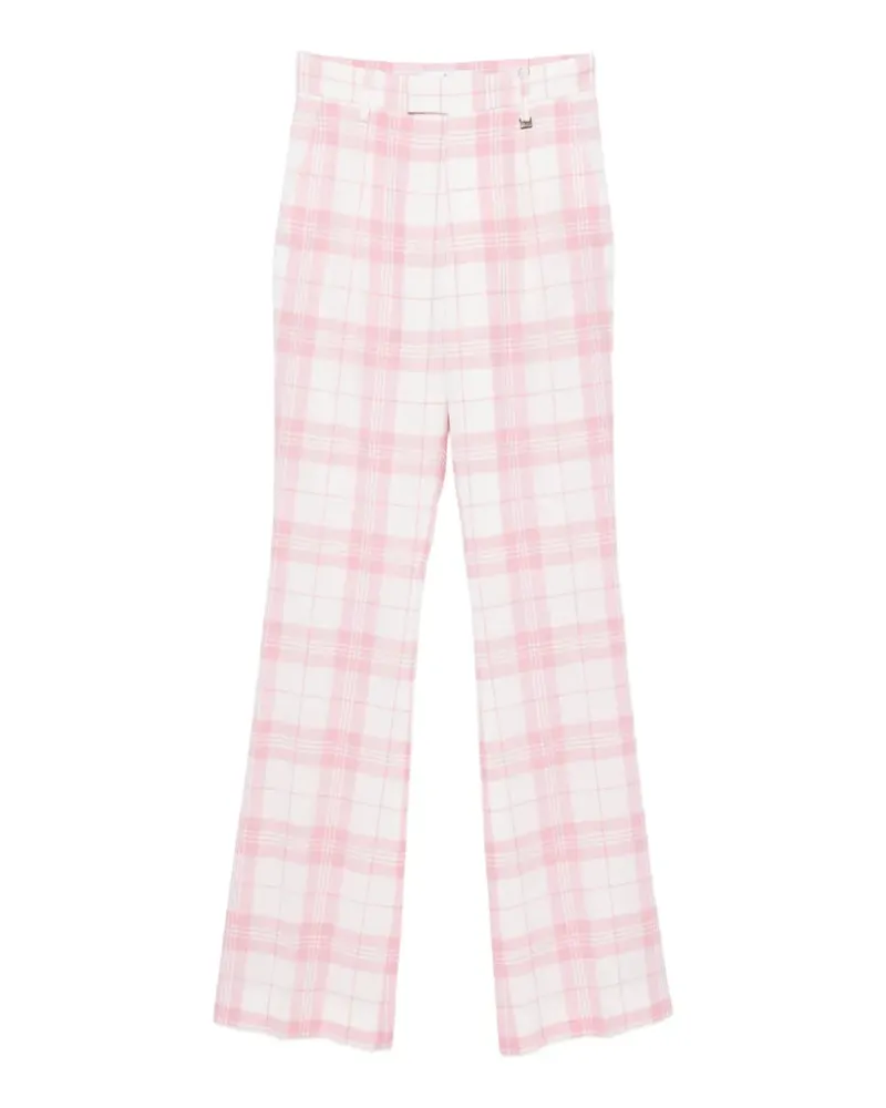 Vivienne Westwood Ray tartan-check flared trousers - Weiß Weiß