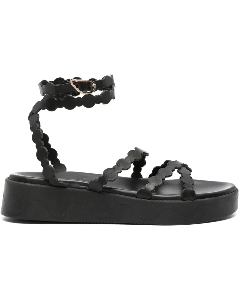 Ancient Greek Sandals Aspis Sandalen - Schwarz Schwarz