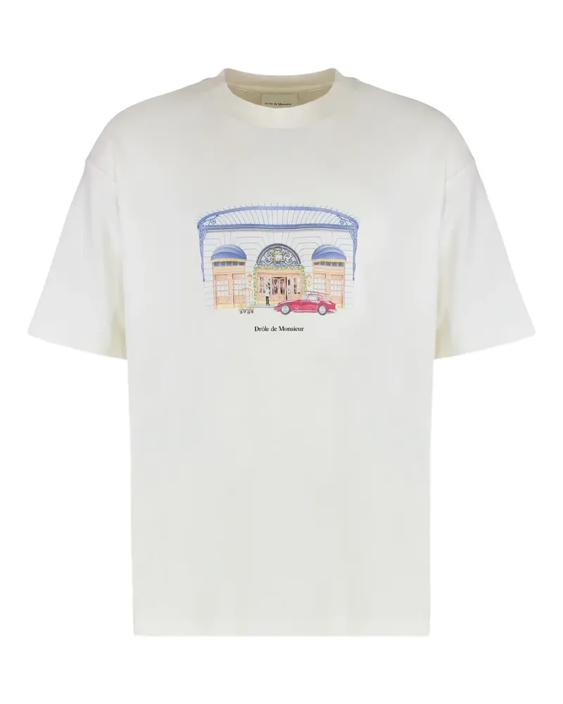 Drôle de Monsieur Drôle palace-graphic T-shirt - Nude Nude