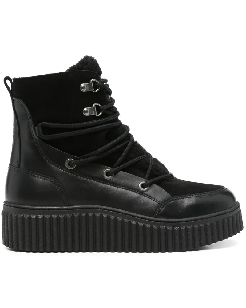 Marc O'Polo Bikerstiefel aus Leder - Schwarz Schwarz