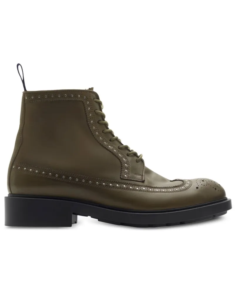 Burberry Stiefel mit Nieten - Grün Grün
