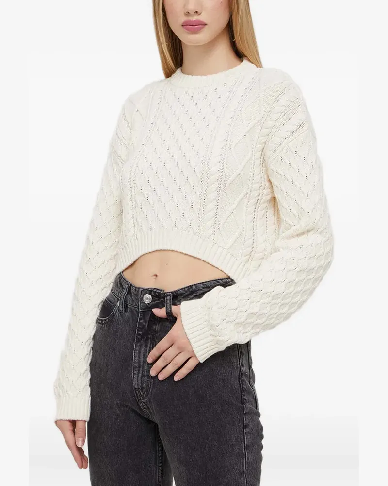 HUGO BOSS Pullover mit Zopfmuster - Nude Nude