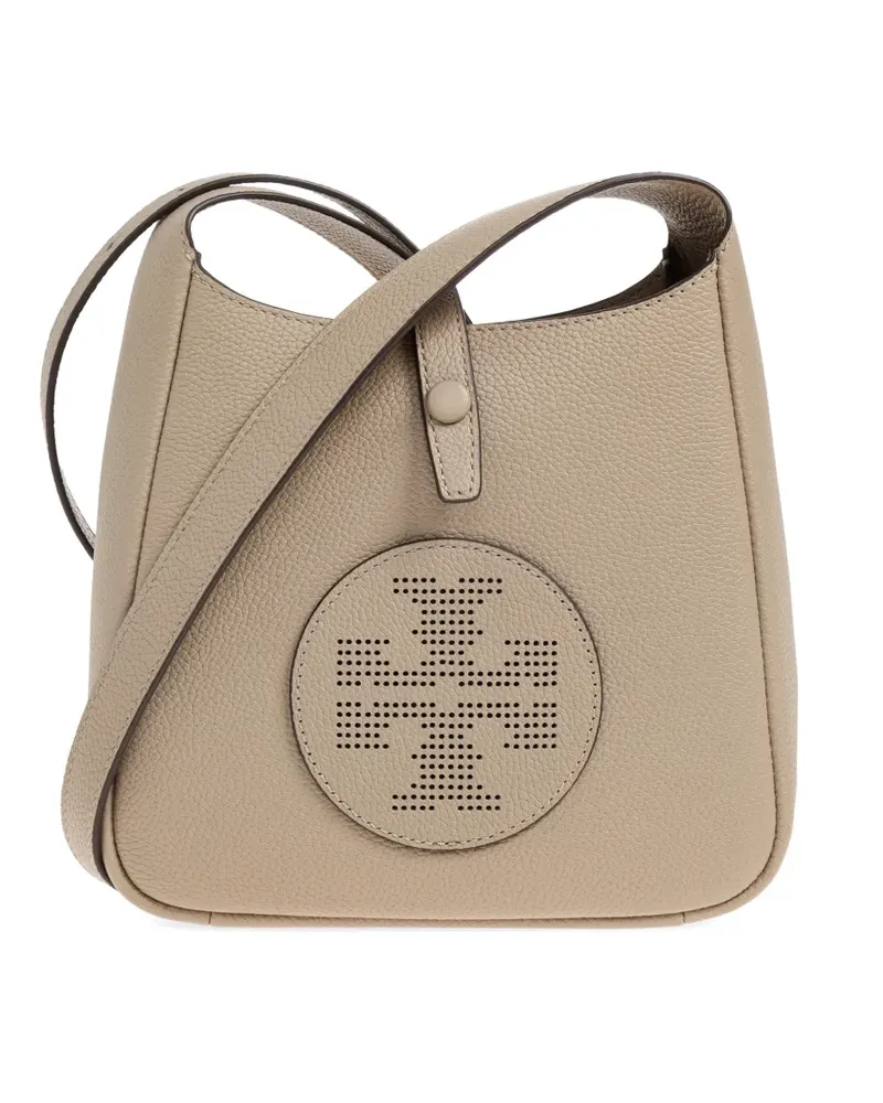 Tory Burch Miller Swing perforated-logo cross body bag - Braun Braun