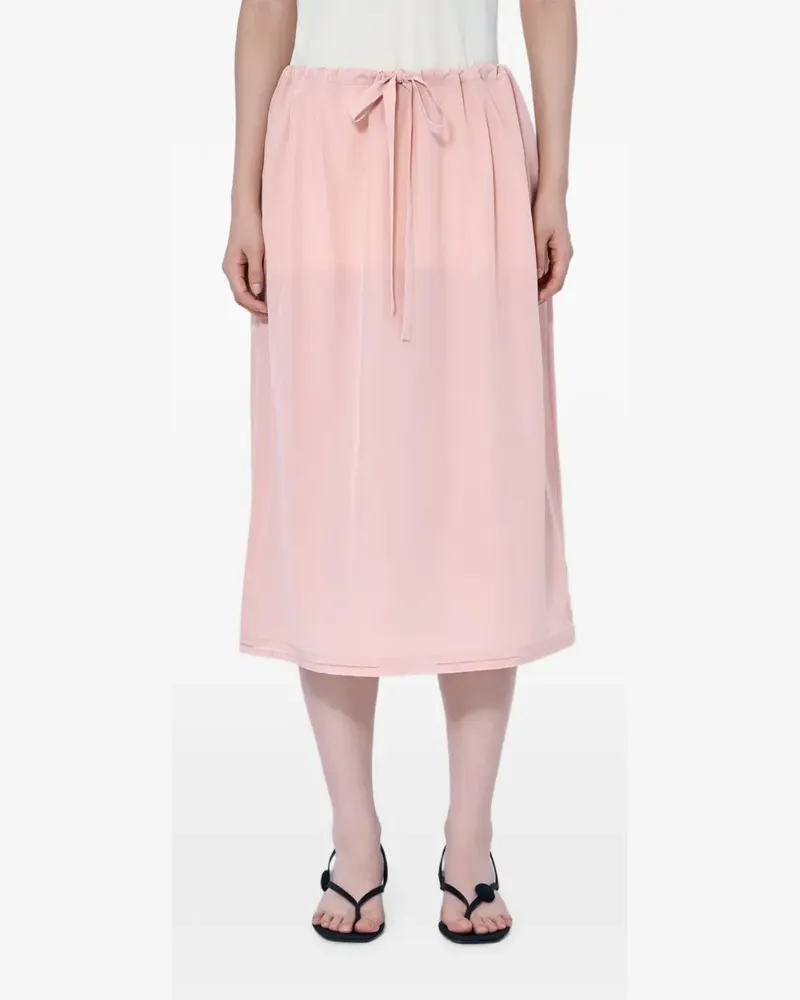 Totême Midirock mit Kordelzug - Rosa Rosa