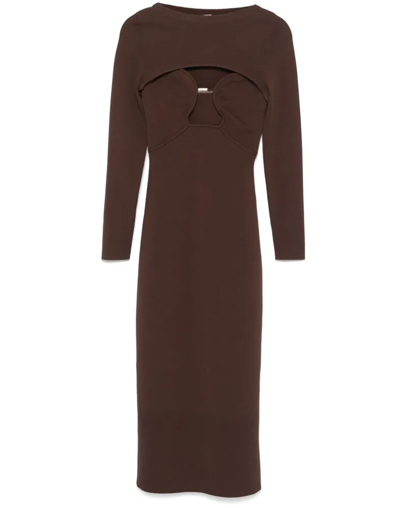 Cult Gaia Jenny Midikleid - Braun Braun