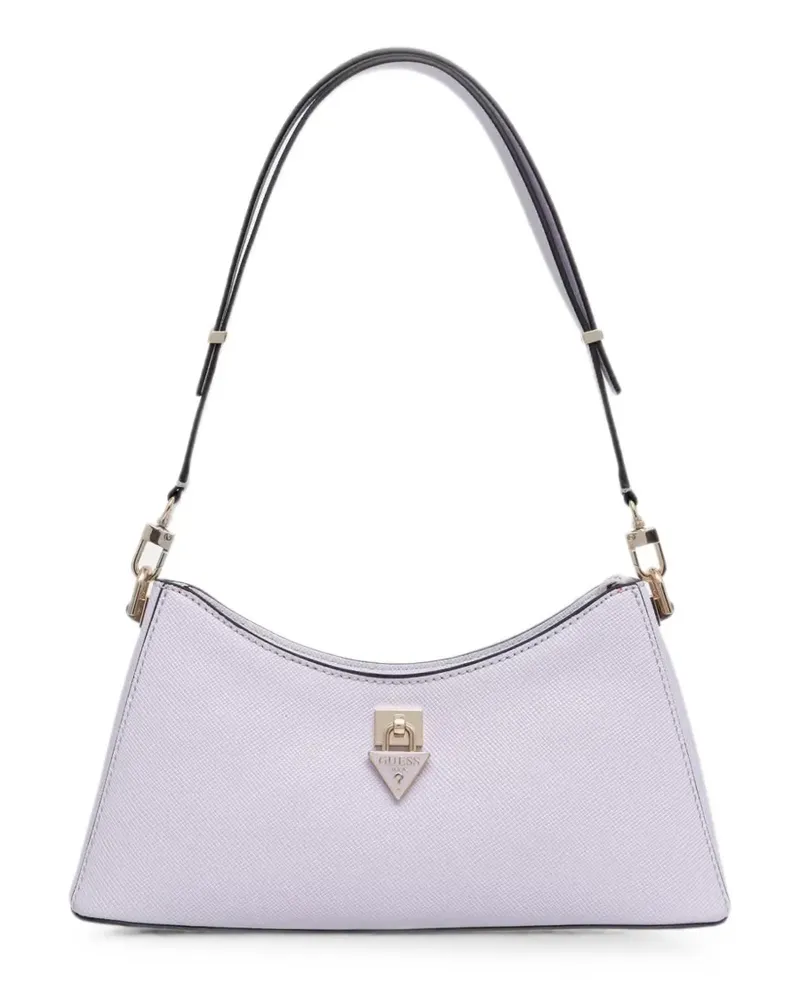 Guess Patsie Schultertasche mit Logo-Schild - Violett Violett