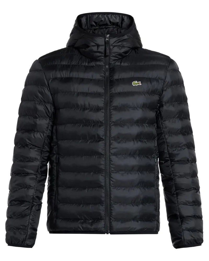 Lacoste Wasserabweisende Steppjacke - Schwarz Schwarz