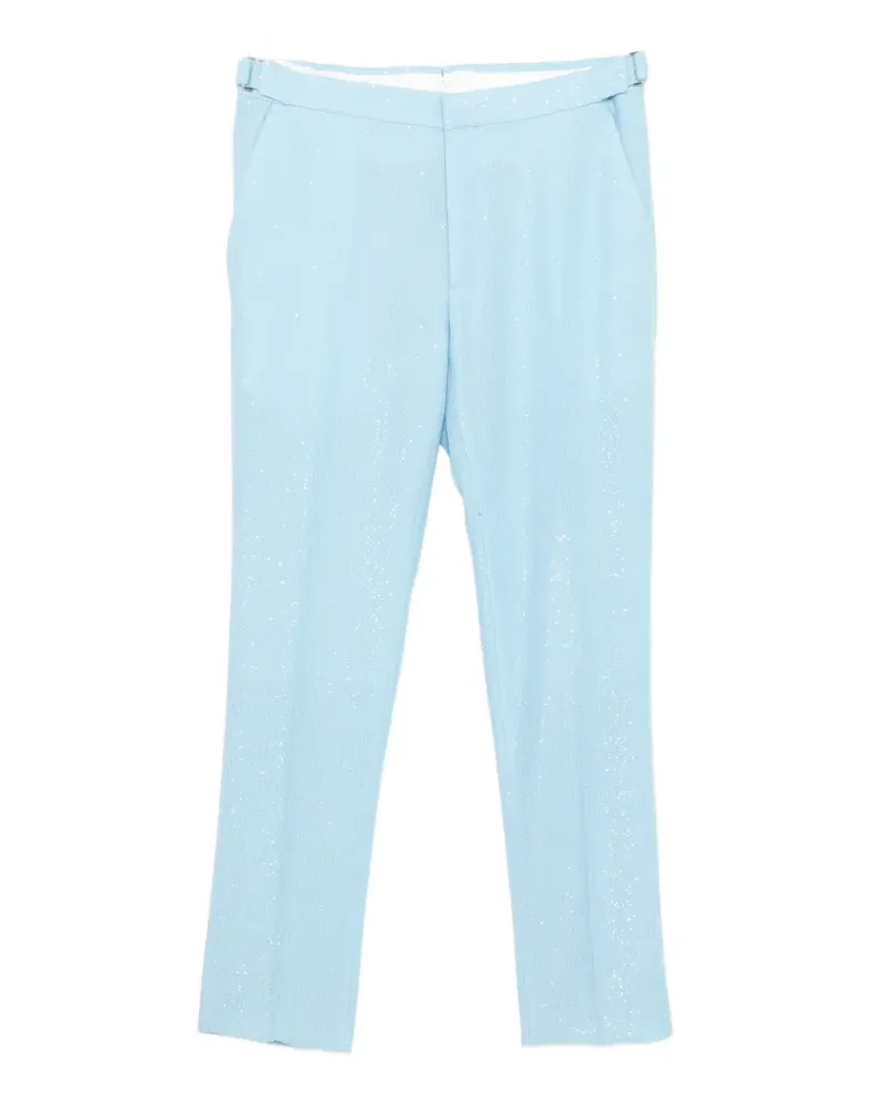 Tom Ford Bouclé-Hose mit Pailletten - Blau Blau