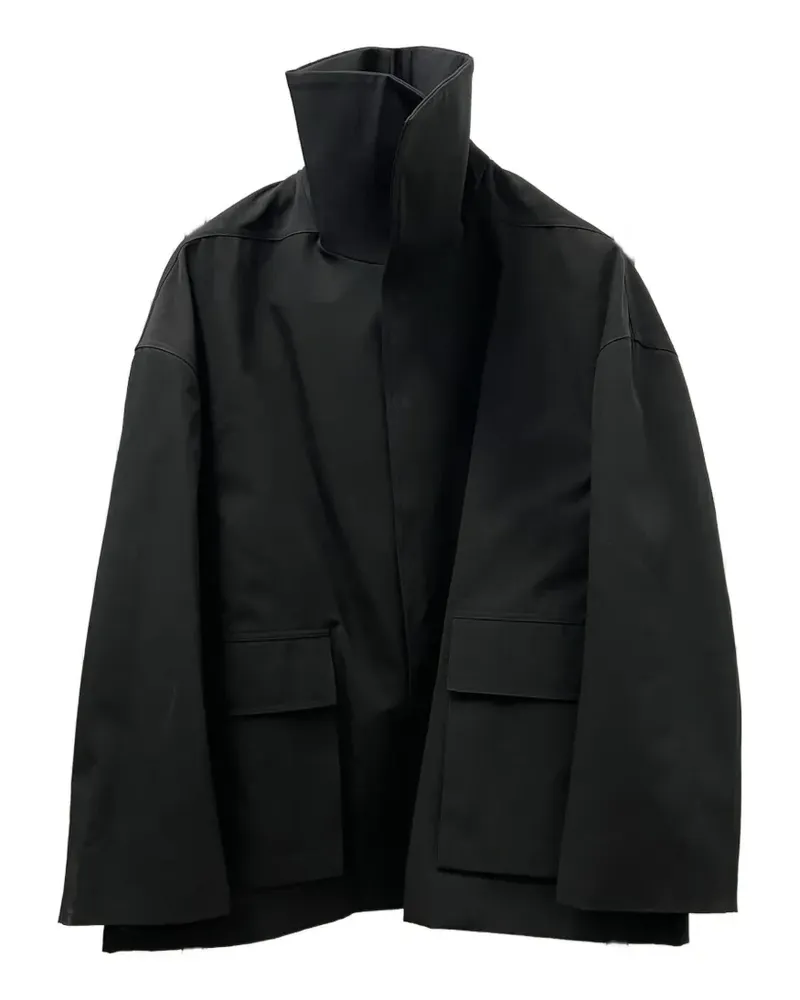 Rick Owens Jacke mit Drachenkragen - Schwarz Schwarz