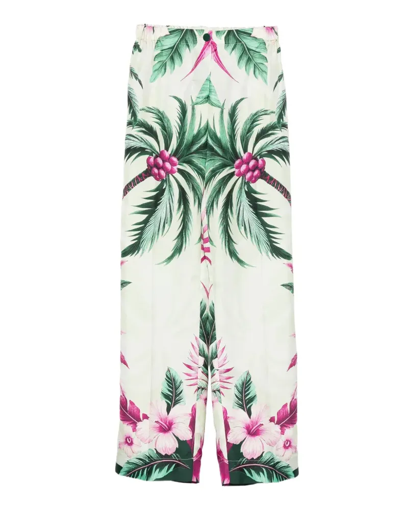 For Restless Sleepers floral-print trousers - Grün Grün